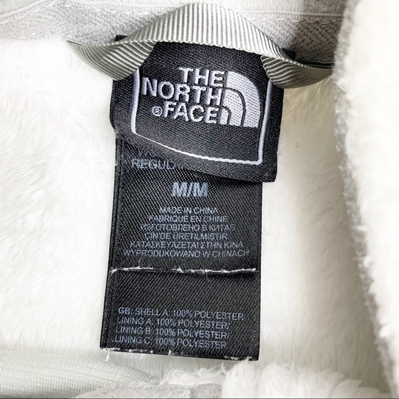 The North Face white fuzzy zip up sweater - Picture 4 of 8